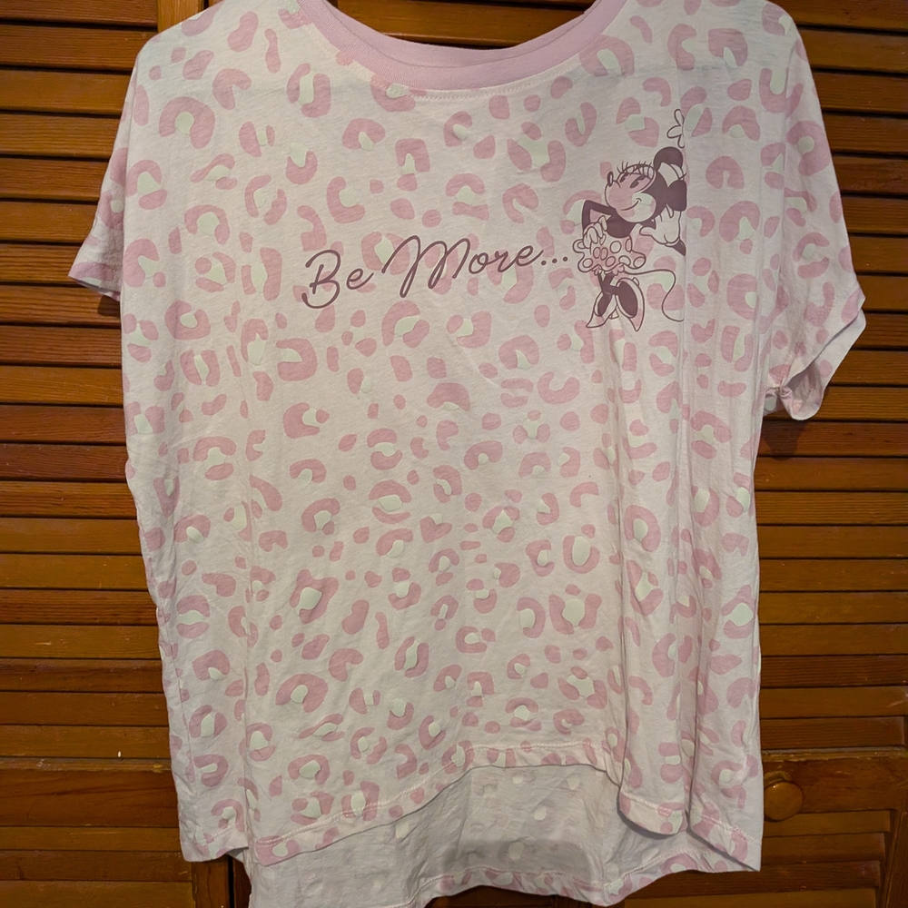 Disney Pink and White Graphic T-Shirt